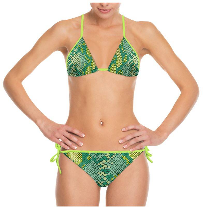 Snakeskin bikini sales